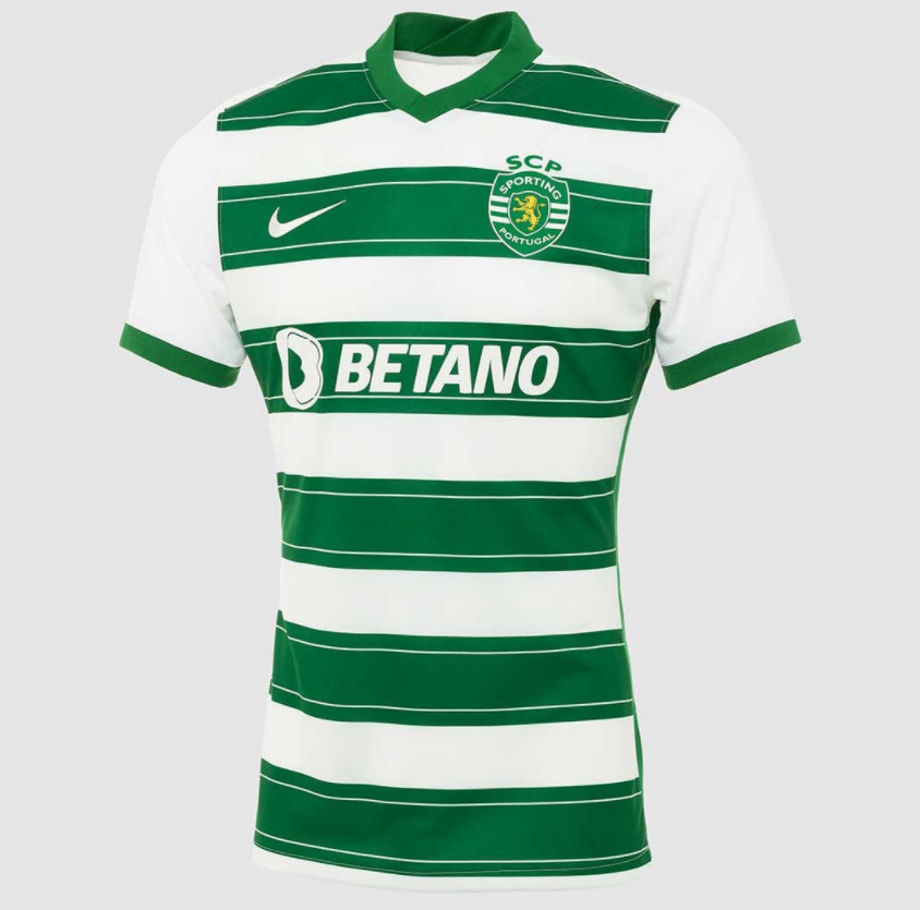 2021/22 Sporting Clube de Portugal Home Kit Soccer Jersey